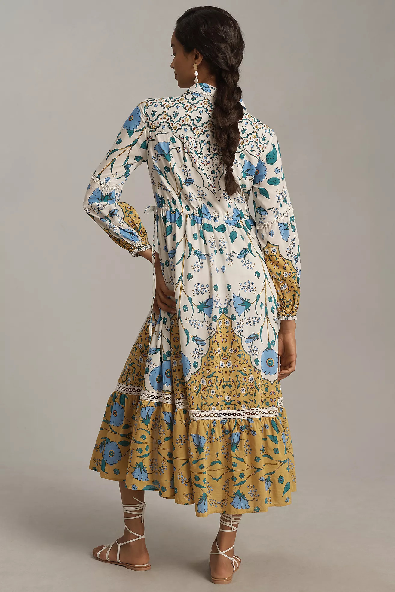 The Eleanora Long-Sleeve Maxi Shirt Dress | Anthropologie (US)