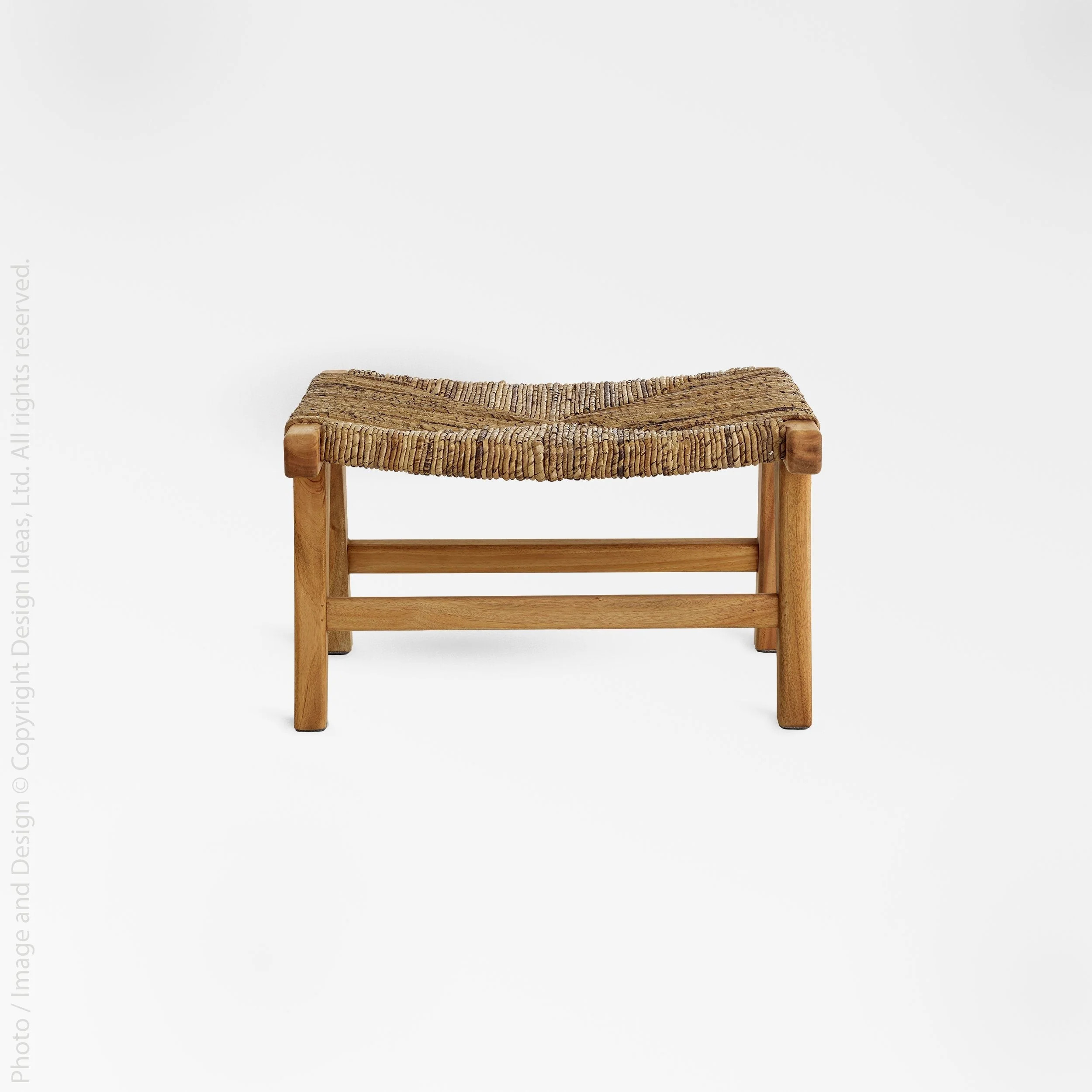 Copenhagen™ Banana Tree Bark Ottoman | Texxture Home