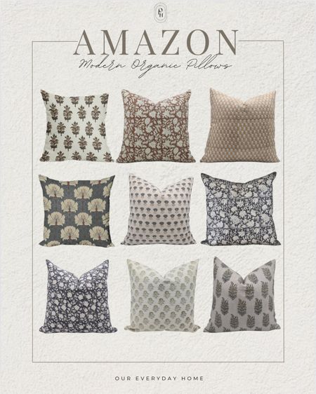 Modern organic amazon home throw pillows under $75 

Living room inspiration, home decor, our everyday home, console table, arch mirror, faux floral stems, Area rug, console table, wall art, swivel chair, side table, coffee table, coffee table decor, bedroom, dining room, kitchen,neutral decor, budget friendly, affordable home decor, home office, tv stand, sectional sofa, dining table, affordable home decor, floor mirror, budget friendly home decor, dresser, king bedding, oureverydayhome 

#LTKStyleTip #LTKFindsUnder100 #LTKHome