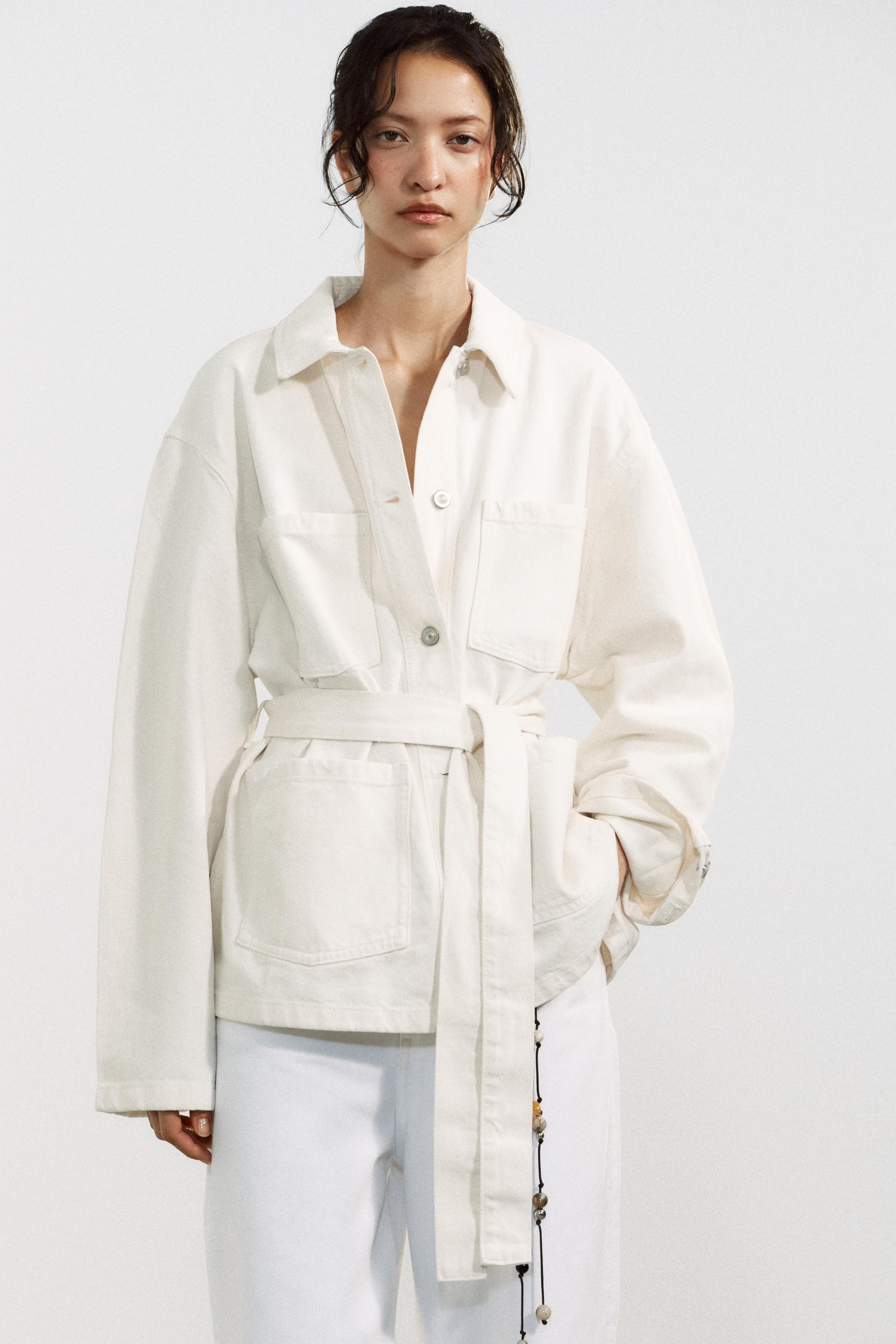BELTED TRF DENIM JACKET | Zara US