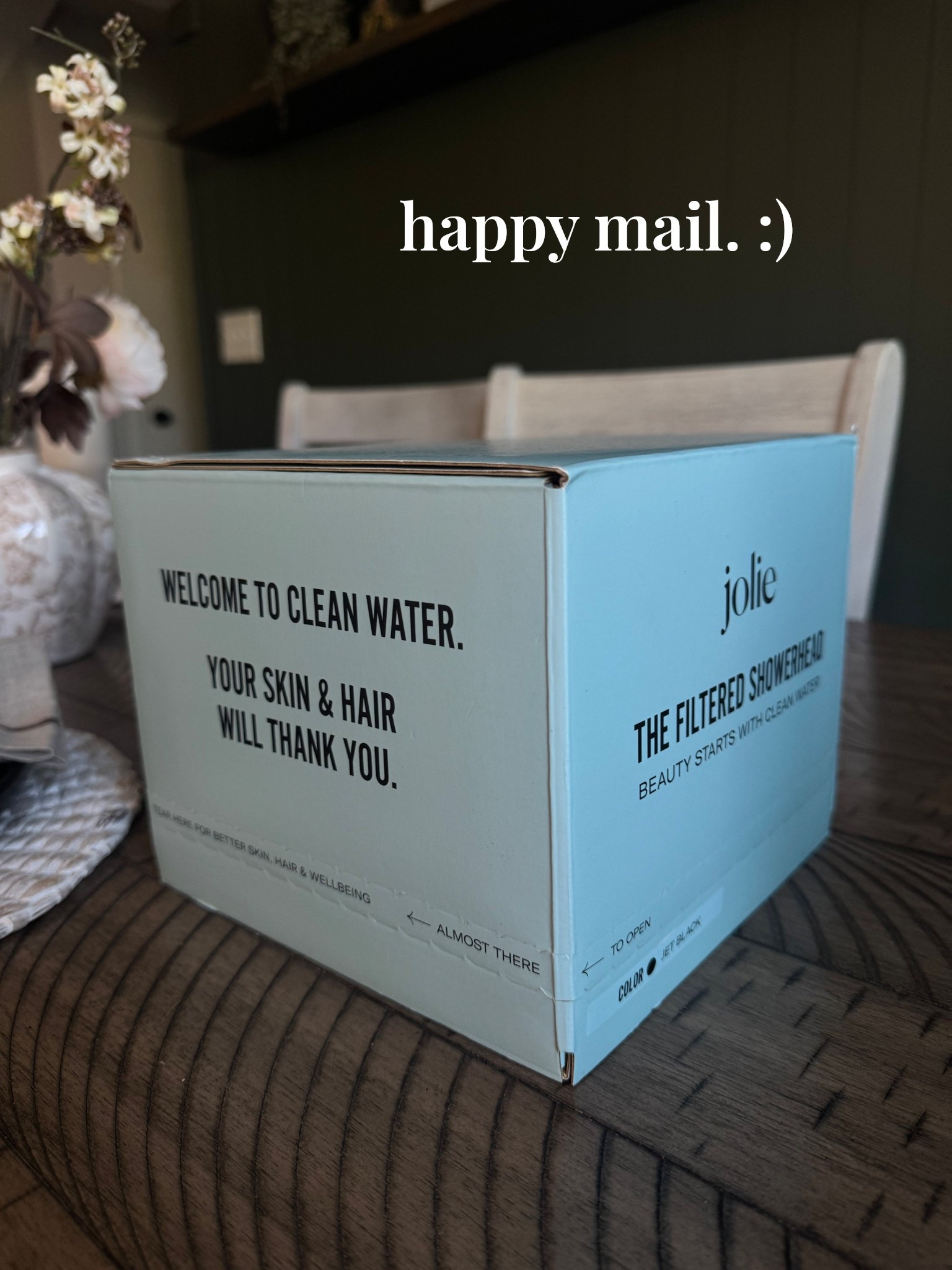 so excited to try this!!! I live on a well so that means my face & hair is always irritated! so excited to try this filtered showerhead! 