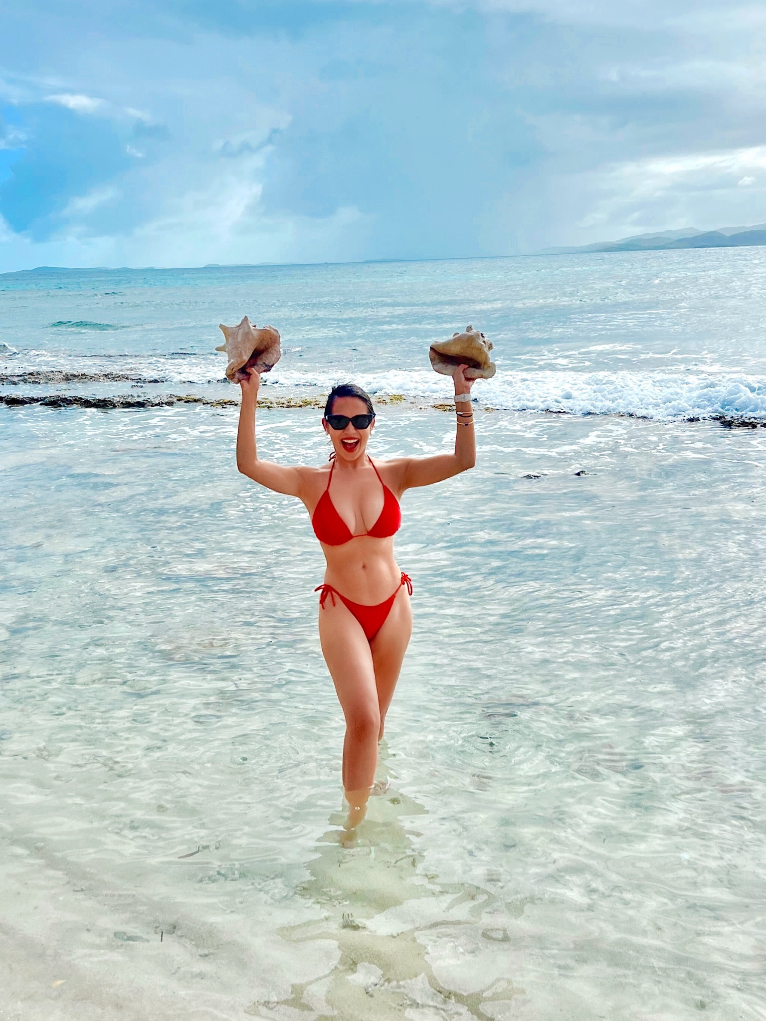 Red bikini 
Sunglasses 
Vacation finds


#LTKTravel #LTKSwim