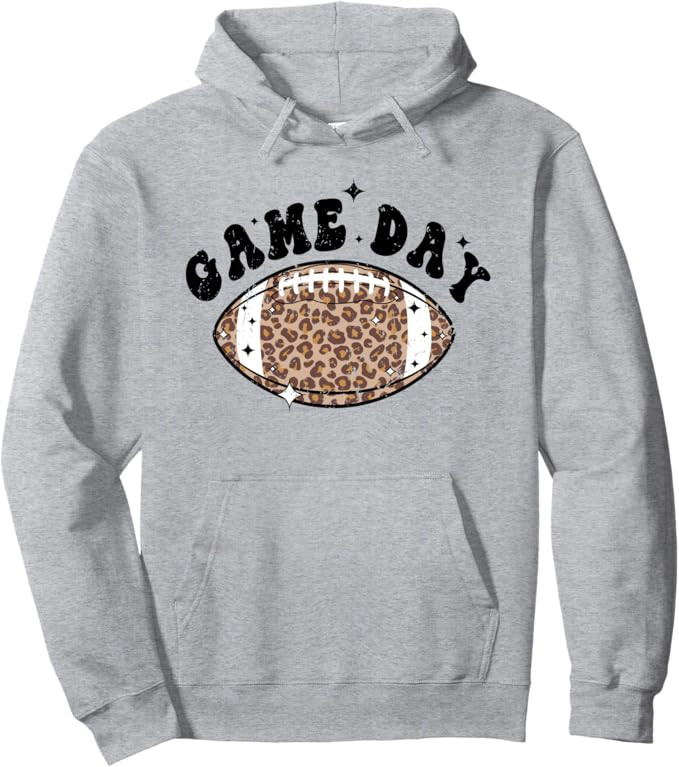 Game Day Leopard Football Pullover Hoodie | Amazon (US)