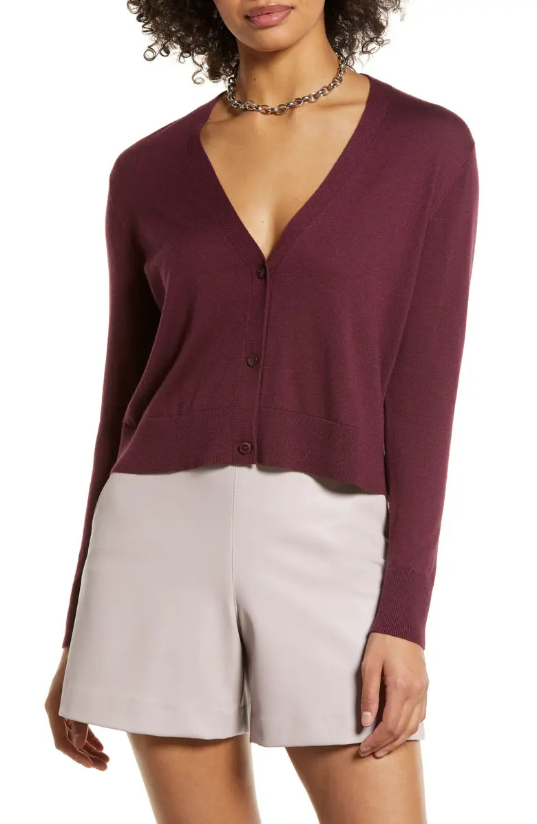 Women's Crop V-Neck Cardigan | Nordstrom