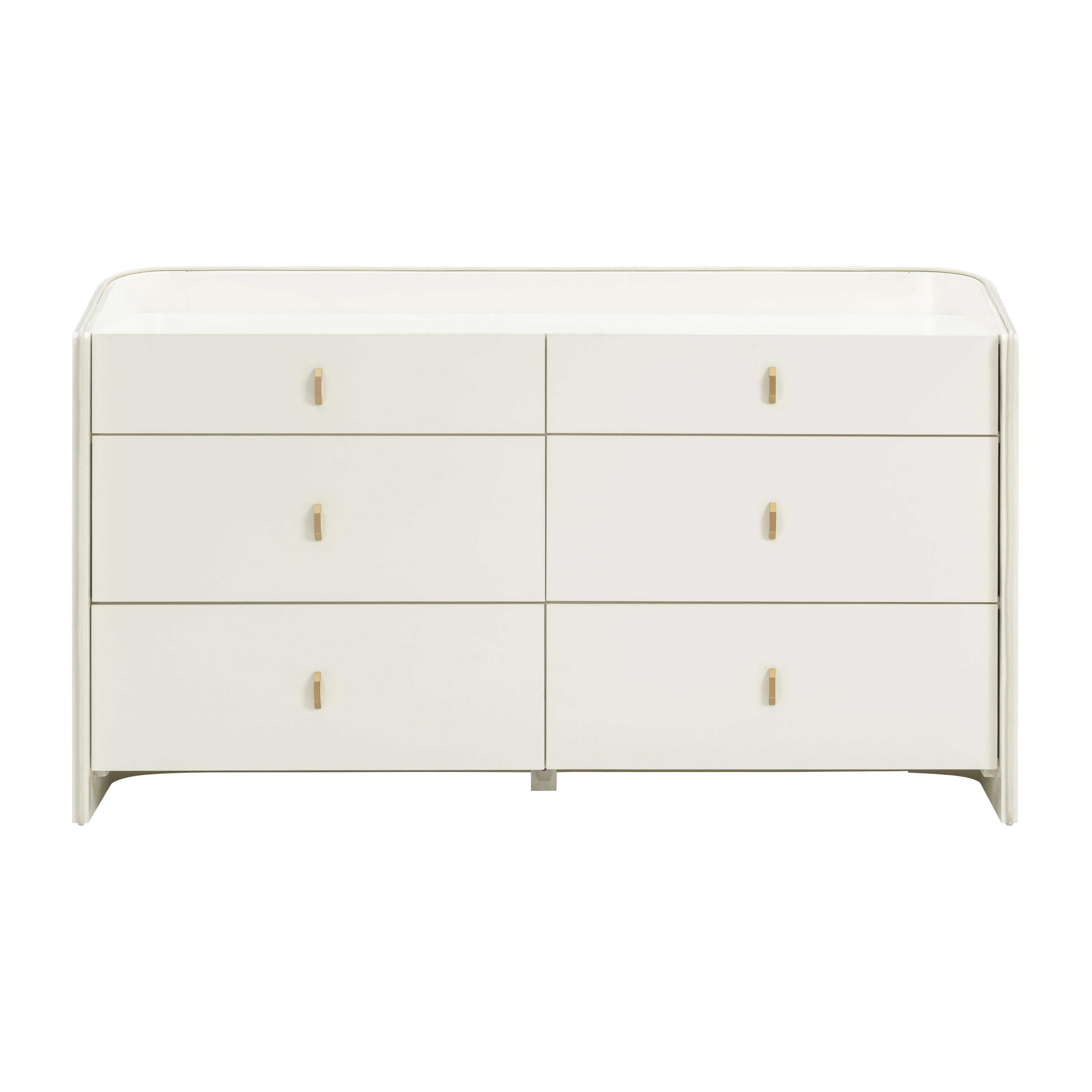 Collins 56" Cream 6-Drawer Dresser | TOV Furniture