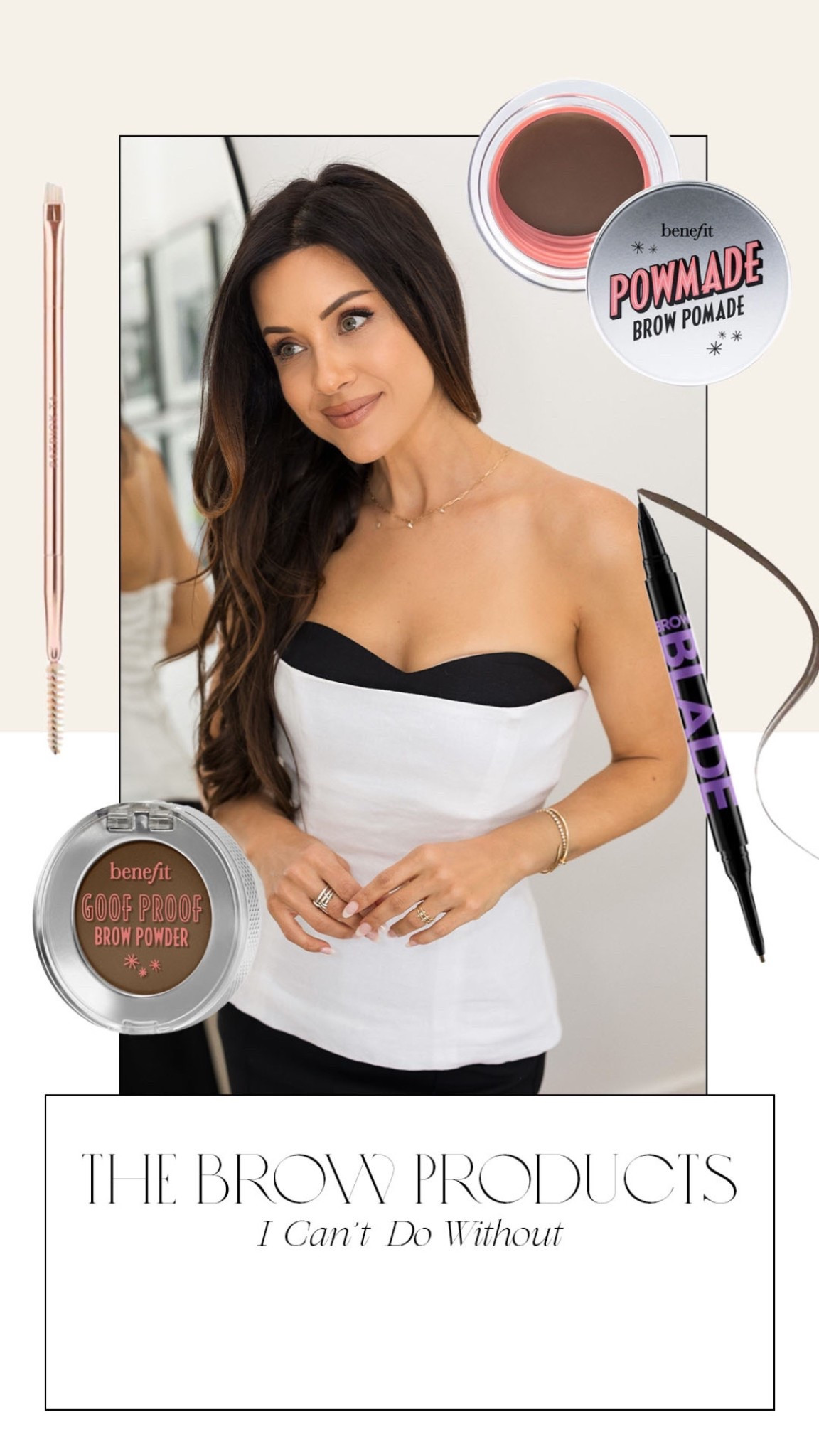 If you struggle to fill in your brows like I do, these four products are game changers I start out with the brow powder filling in my brows using this $20 brush that I’m obsessed with and then I go in with a pen and create hair like flicks at the end