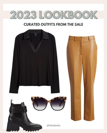 Faux, leather straight pants, fall workwear look on sale during Nordstrom anniversary sale

#LTKxNSale #LTKworkwear #LTKFind