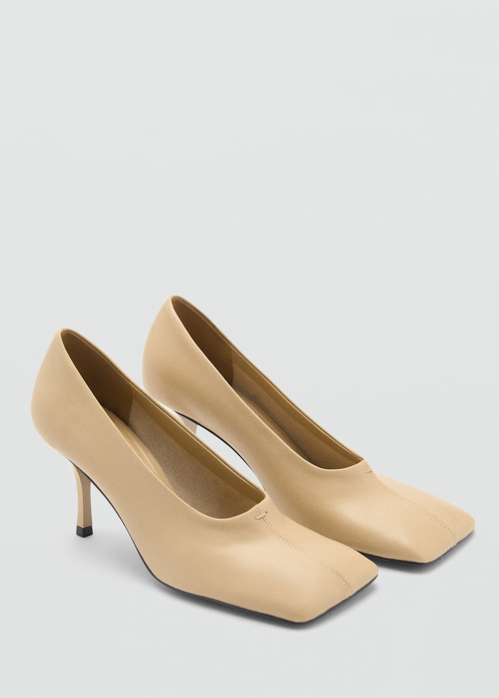 100% leather square-toe shoes - Women | MANGO USA | Mango (US/MX/AU)