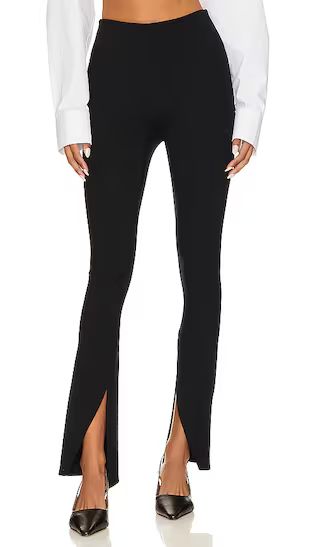 Perfect Front Slit Legging in Classic Black | Revolve Clothing (Global)