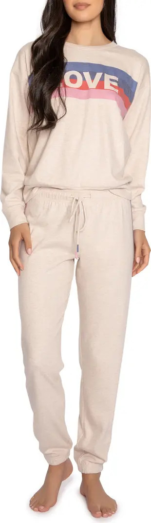 Love Life Fleece Pajamas | Nordstrom