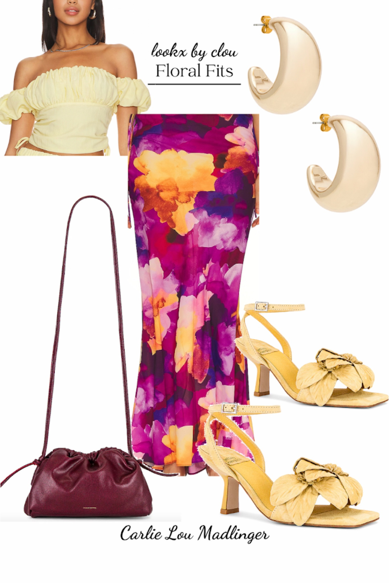 Purple and yellow floral look!

#LTKitbag #LTKshoecrush #LTKstyletip