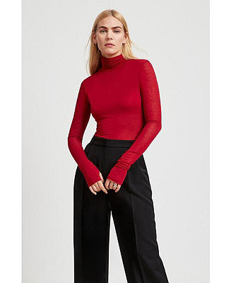 Marcella Women's Eloise Sheer Turtleneck - Macy's | Macy's