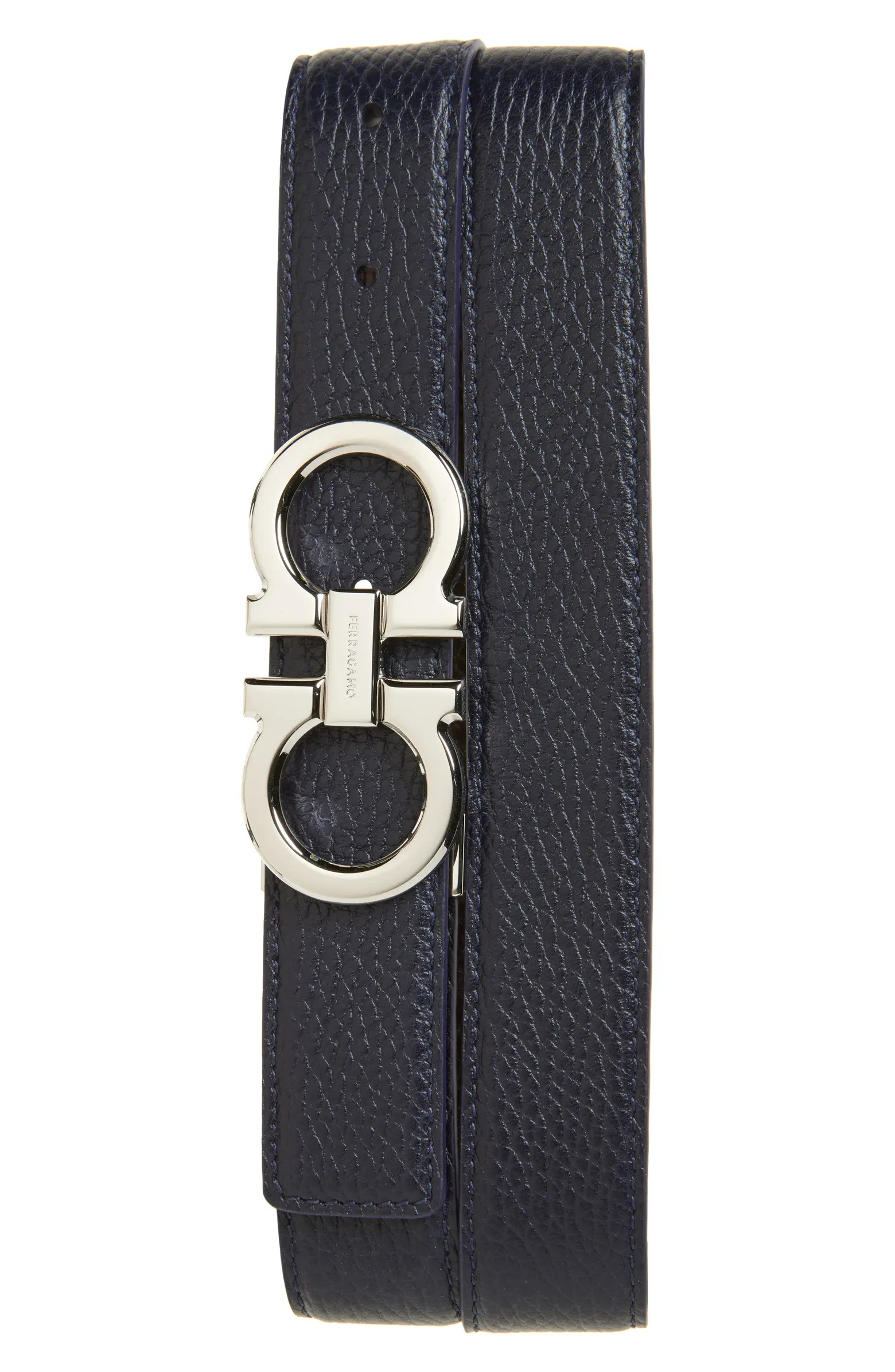 Reversible Double Gancio Leather Belt | Nordstrom