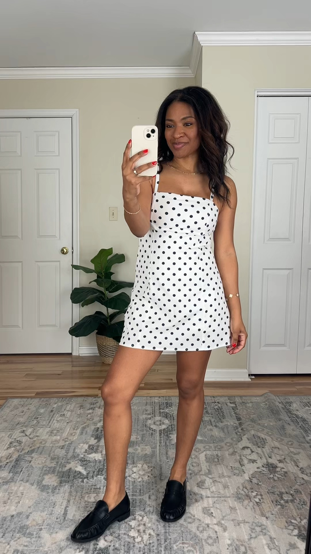 I’m wearing a small regular in this dress. These have built-in biker shorts underneath. ￼￼ #abercrombiepartner @abercrombie 

#ltkspringsale #ltkover40 #ltkootd