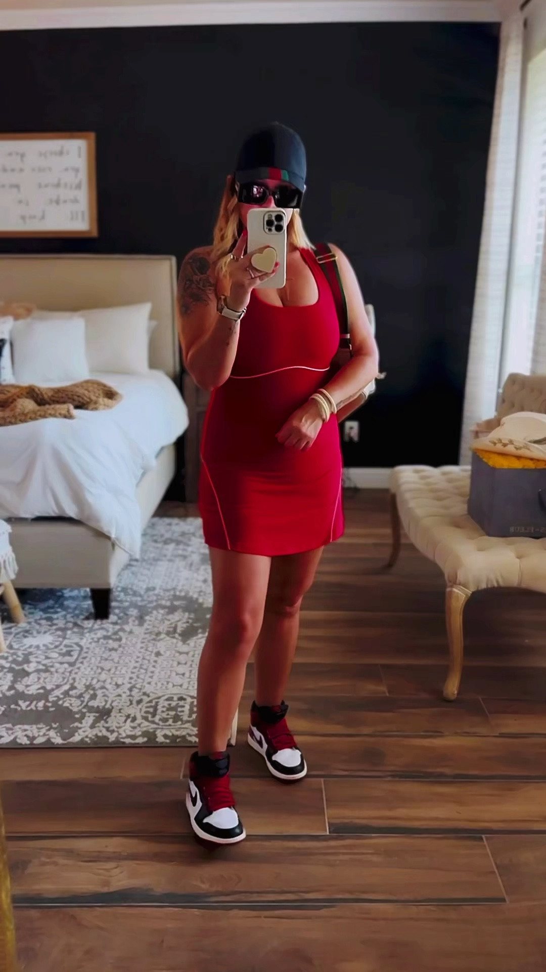 Pairing a $20 athletic dress with luxe accessories = the art of high/low fashion. ⁣
This SALE Old Navy dress also comes in blue, white, and black. 

#LTKActive #LTKSaleAlert #LTKShoeCrush