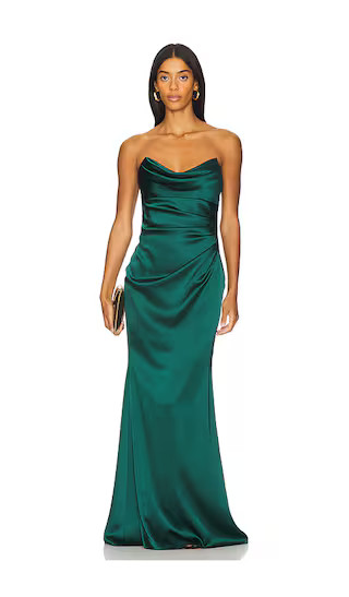 Taylor Gown in Rainforest Green | Revolve Clothing (Global)