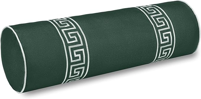 Hofdeco Premium Coastal Grandmillennial Patio Indoor Outdoor Bolster Pillow Cover Only, 8"x24" Wa... | Amazon (US)