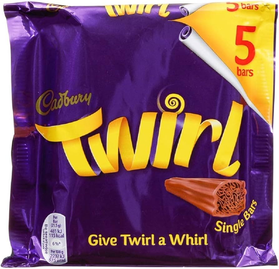 Cadbury Twirl 5 Pack 107.5g | Amazon (US)