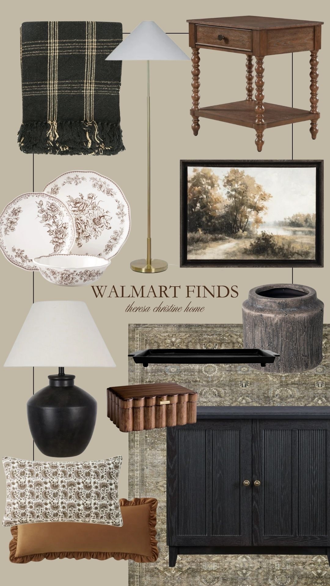 Vintage inspired moody Walmart finds🤎

#LTKFindsUnder50 #LTKSeasonal #LTKHome