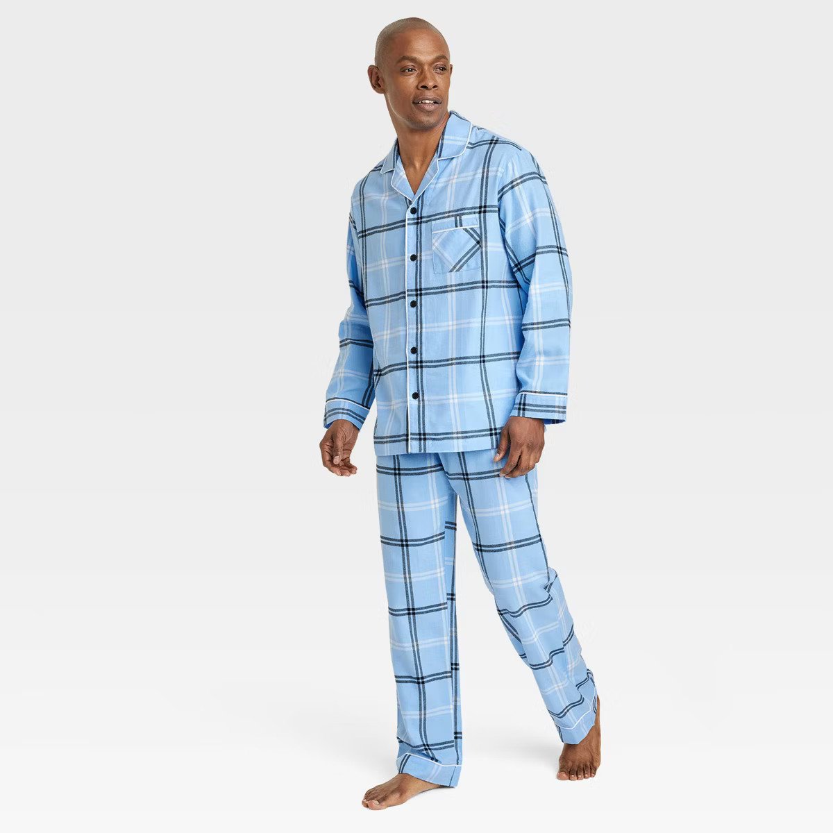 Men's Plaid Flannel Matching Family Pajama Set - Wondershop™ Blue | Target