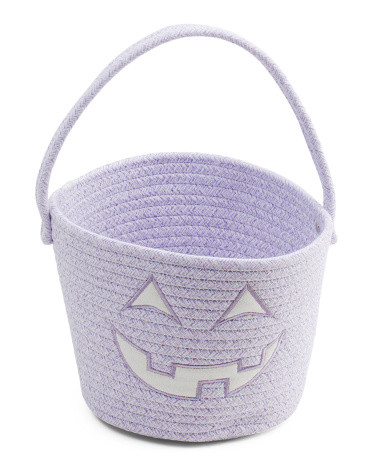 9.5in Glitter Jolly Jack Basket With Top Handle | TJ Maxx