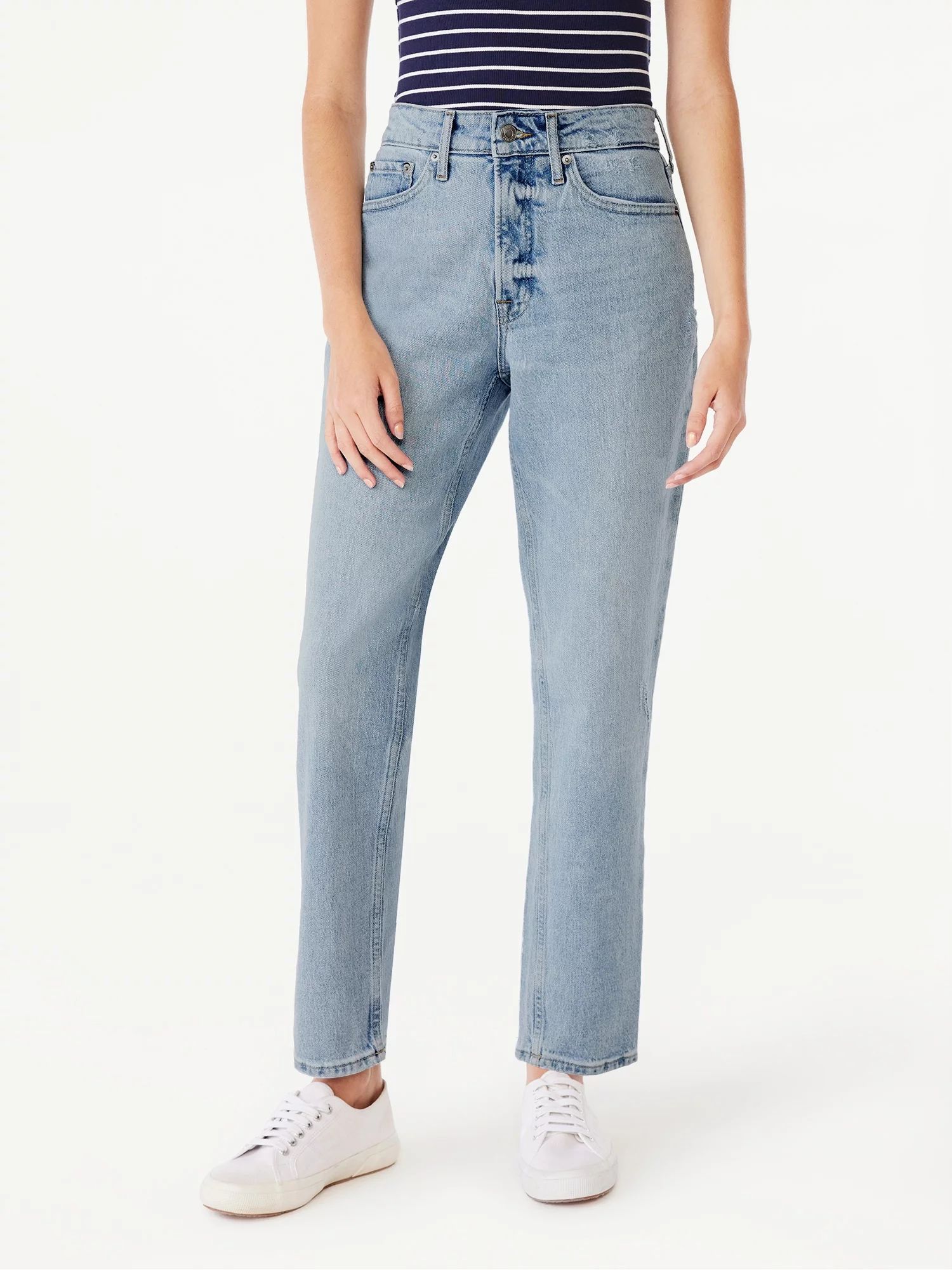 Free Assembly Women’s 90s Original Straight Jeans, 28” Inseam for Regular | Walmart (US)