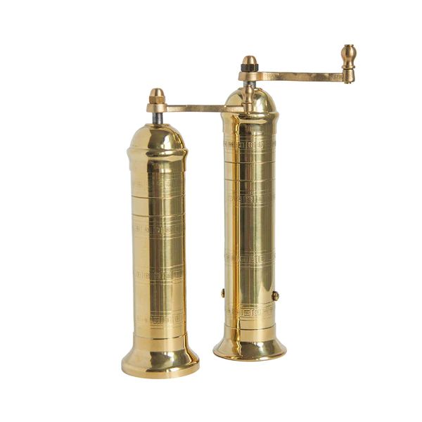 European Brass Spice Mill - Pair | Meridian