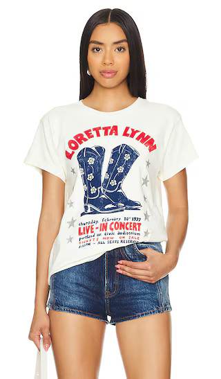 Loretta Lynn in Concert Tour Tee in Stone Vintage | Revolve Clothing (Global)