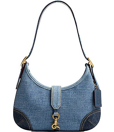 COACH The Coach Originals Hamptons 2005 Denim Hobo Shoulder Bag - Blue | Dillard's