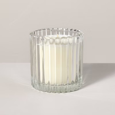 Ribbed Glass Lavender & Birch Jar Candle Clear 8.5oz - Hearth & Hand™ with Magnolia... | Target
