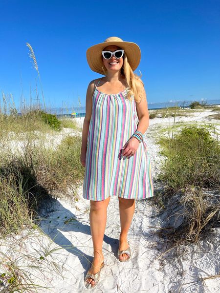💙WALMART DRESS: #ad Walmart has the fashion you need for summer! #walmart #walmartfashion #walmartpartner @walmartfashion @walmart

🫶🏼My Free Assembly sleeveless cross back mini swing dress is so flirty and easy. Just slip on and go. 

🏝️Perfect for the beach. This dress has adjustable straps and side pockets. It’s available in sizes XS-XXL. 

💯I’m wearing a medium. If you’re in between sizes, size down. This runs big. 

Free Assembly mini swing dress medium 
Floppy hat (one size)
Gold scoop slide sandals (order your normal size)

👉🏼Follow my shop @jtstjtst11 on the @shop.LTK app to shop this post and get my exclusive app-only content! 

#liketkit 
@shop.ltk



#affordablefashion #walmartdress #walmartstyle #walmarthaul #walmartfinds #beachdress #swingdress #casualstyle #beachstyle #street2beachstyle #tampablogger #stpeteblogger #dunedin #dunedinfl #rewardstyleblogger 


#LTKSeasonal #LTKswim #LTKtravel