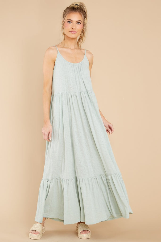 Lido Slub Seaglass Maxi Dress | Red Dress 