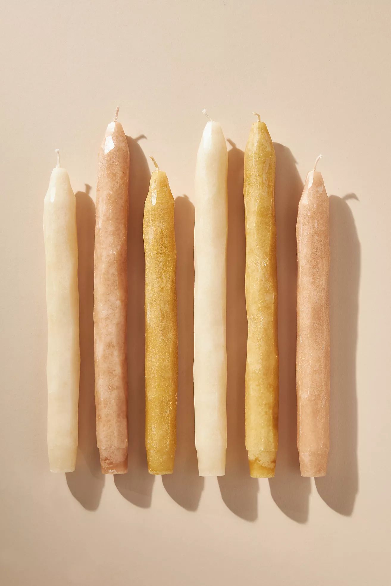 Whittled Taper Candles | Anthropologie (US)