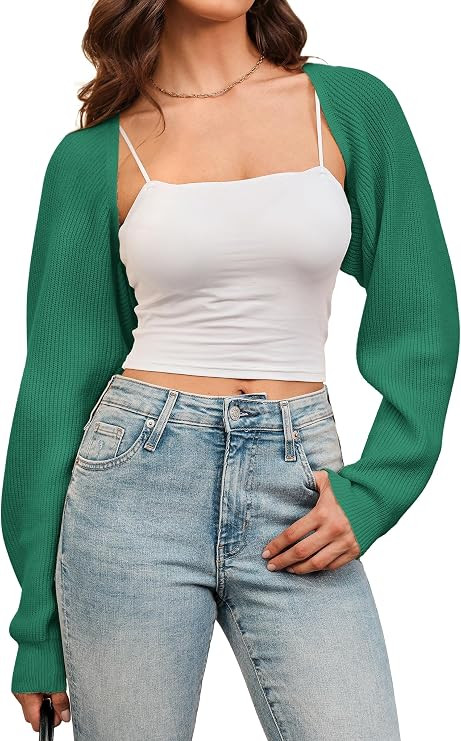 Arach&Cloz Women's Wool Blend Bolero Shrug Spring Fashion Cropped Cardigans 2026 | Amazon (US)