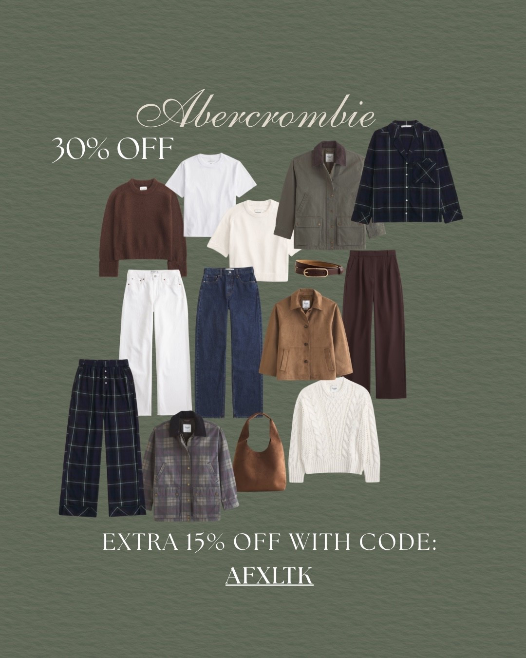 Abercrombie favourites! 30% off and get an extra 15% off with code “AFXLTK” 

#LTKuk #LTKwinter #LTKCyberWeek