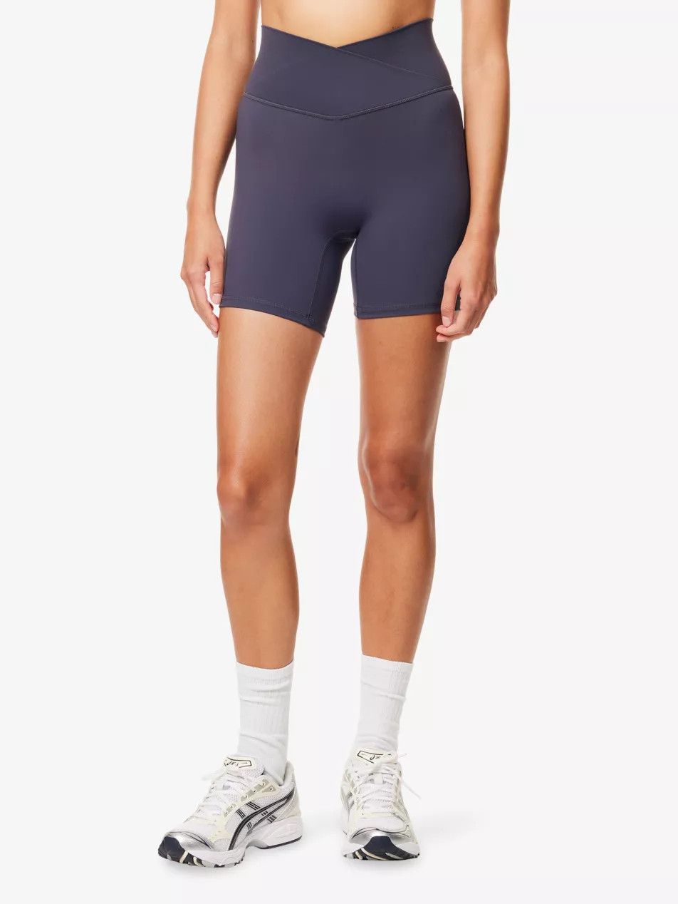 Ultimate Wrap-Over Logo-Print Stretch-Jersey Shorts | Selfridges