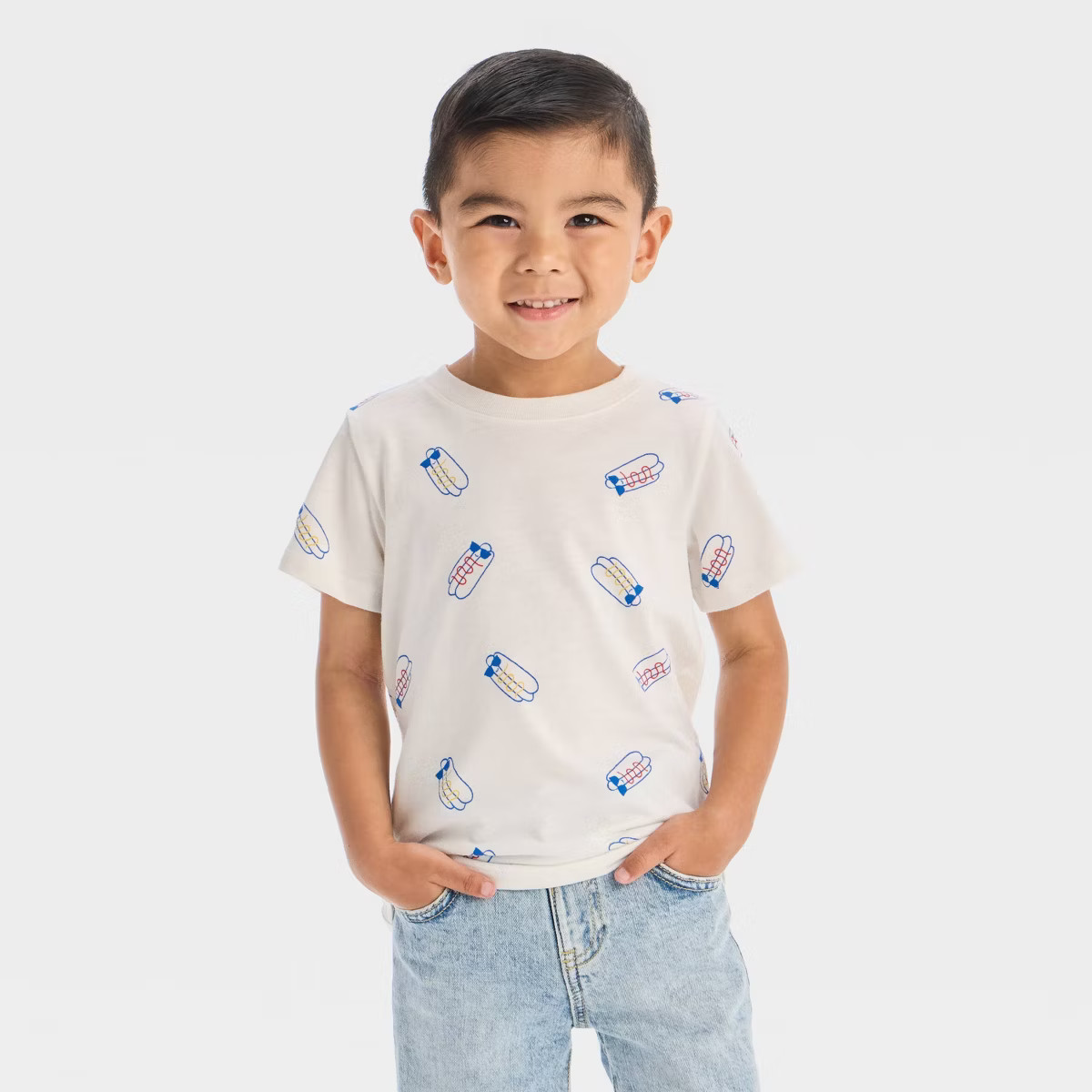 Toddler Boys' Short Sleeve Boarder Printed T-Shirt - Cat & Jack™ | Target