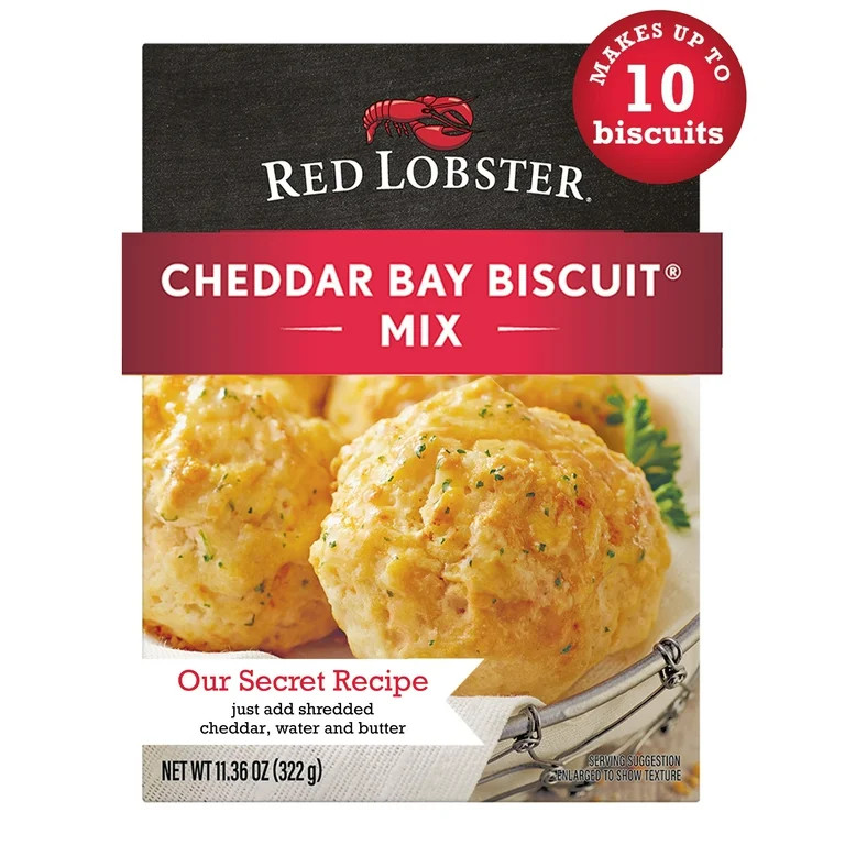 Red Lobster Cheddar Bay Biscuit Mix, Makes 10 Biscuits, 11.36 oz Box | Walmart (US)