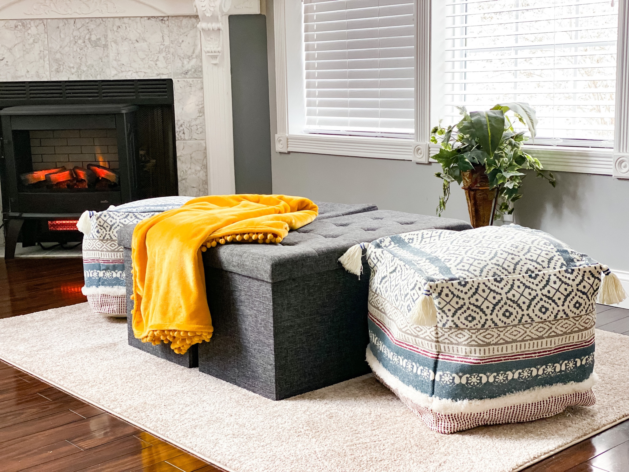 𝐏𝐨𝐮𝐟 𝐓𝐡𝐞𝐫𝐞 𝐈𝐭 𝐈𝐬! 💙🤍💛

I had been searching for something to fill out this space that held the toys where our grandkids play, and I found these adorable Pouf covers! They are so perfect! I was quite impressed with the quality and I love the pattern and cute tassels. They come in many colors & patterns. You can use filler, however I had plenty of old blankets, comforters, and pillows that needed stored and these were perfect!!! They make great storage!! 
If you are looking for a little something to fill up some space and to also add some storage, I highly recommend these. They add a little pizazz! 
🤍
💙
💛

I’ve linked these and the cute storage bins on my my LTK ➡️
www.liketoknow.it/NonnieIsMyName 

How to shop my looks!
✨Download the FREE LIKEtoKNOW.it app
✨Follow me: nonnieismyname ✨Screenshot any photo for instant access to my LTK finds!

#influencer #bloggersofinstagram
 #LTK #ltkhome #homefinds #fashionover40   #instagood  #beauty #Instablogger #hair #petitestyle #trends #Boho #classics #iconic #homeinspo #dailyinspo #pouf #homedecor #homey #bohohome #bohodecor #amazonhome 

#LTKunder50 #LTKhome #LTKFind