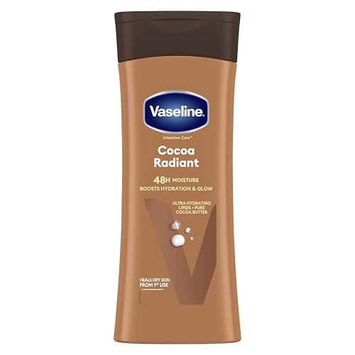 Vaseline Cocoa Radiant 2-Pack – Intensive Care Moisturizing Hand and Body Lotion with Ultra-Hydrating Lipids, Pure Cocoa Butter, 10 Oz Ea | Amazon (US)