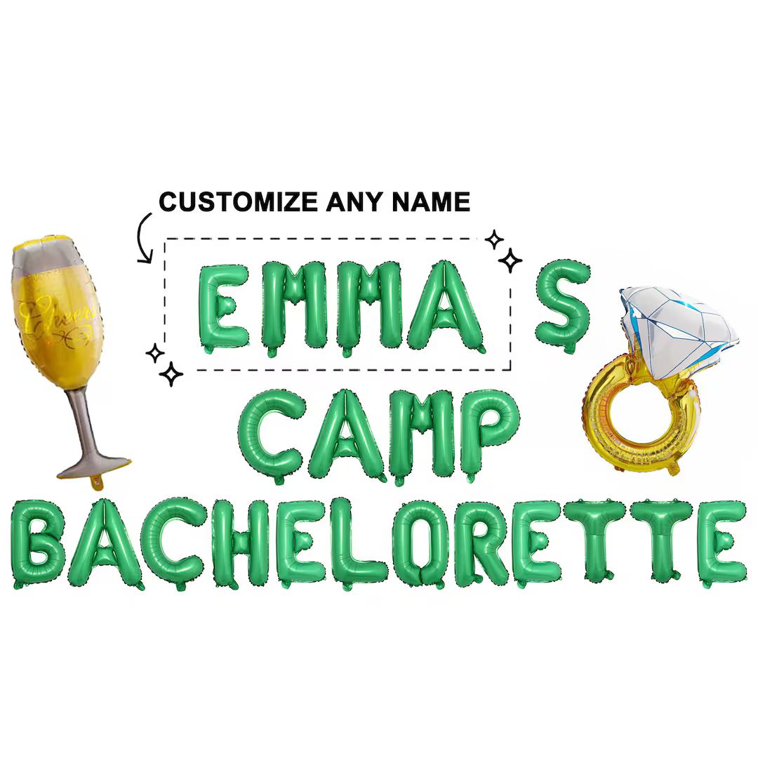 Custom Camp Bachelorette Banner Camping Bach Party Camping - Etsy | Etsy (US)