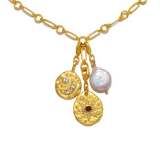 Myth and Magic Celestial Trio Charm Necklace | Sequin