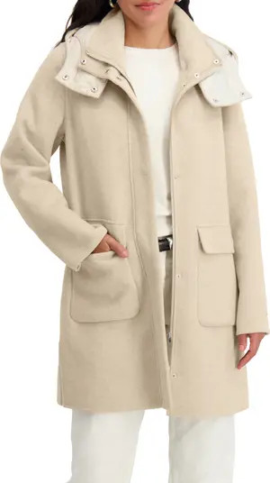 Bristol Wool Blend Coat with Removable Hood | Nordstrom Rack