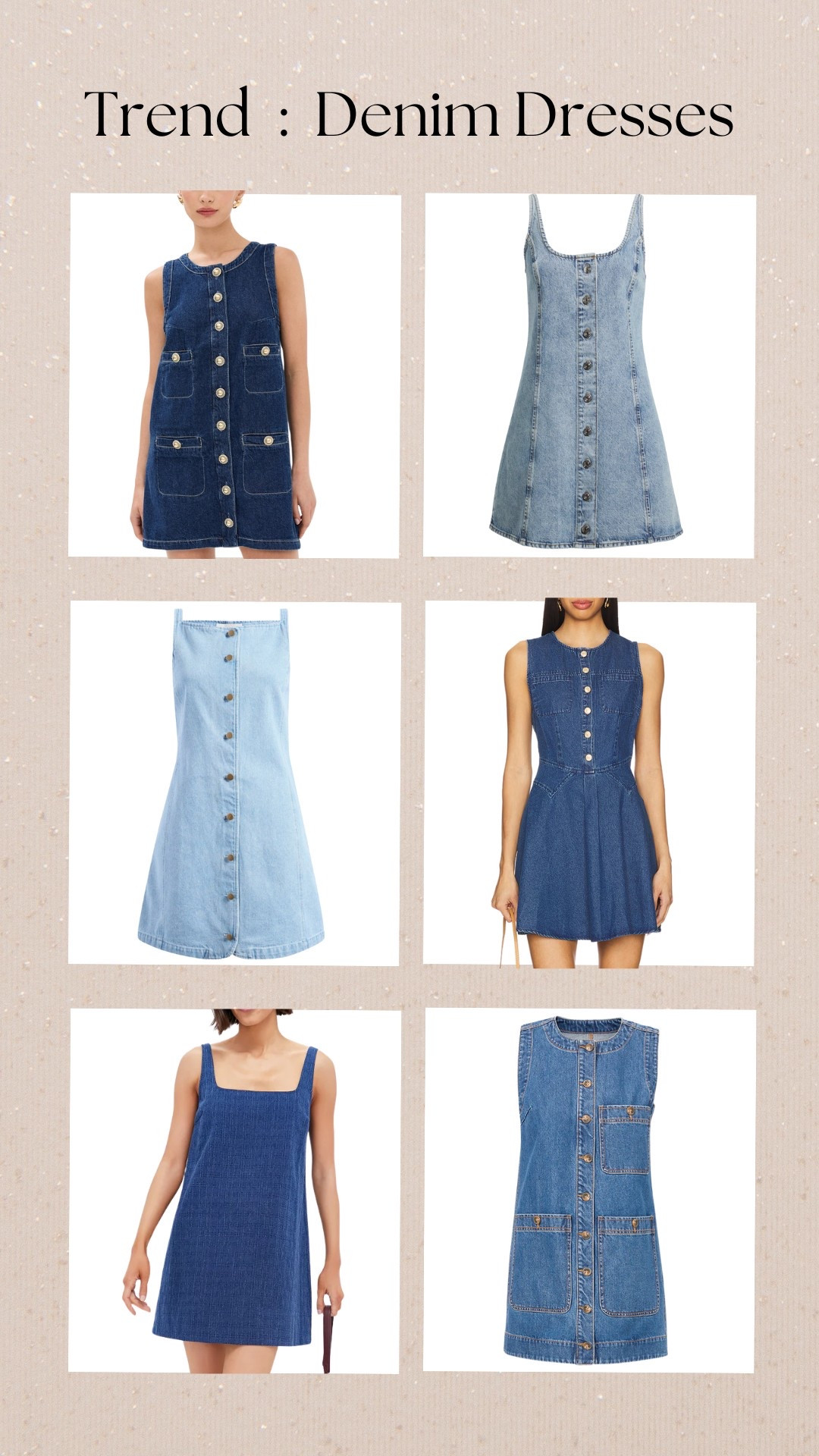 Denim dresses! Pair with a cardigan for spring and sandals for summer! 

#LTKSaleAlert #LTKSeasonal #LTKFindsUnder100