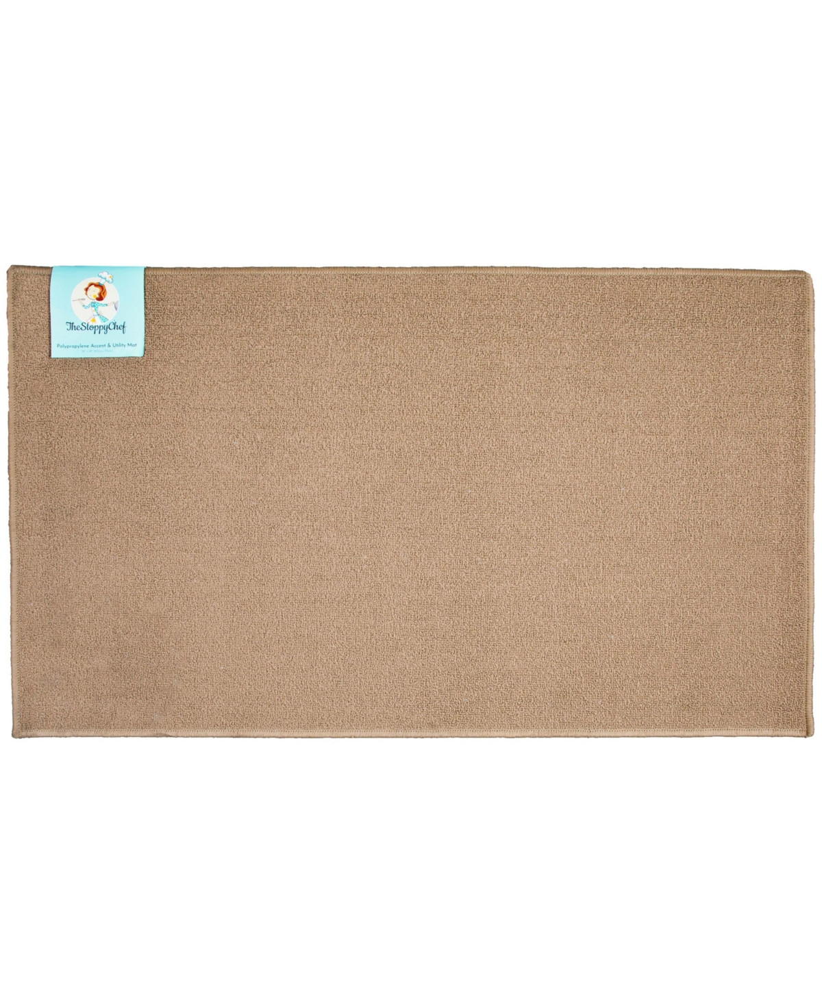 Sloppy Chef Kitchen Area Rug (26x45 in.), Non-Skid Backing - Taupe | Macy's
