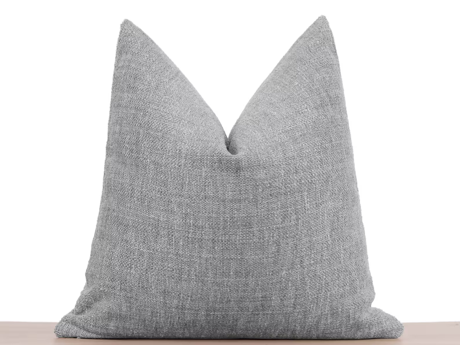 Gray Boho Pillow Cover • Gray Decorative Cushion • Euro Sham Cover • Boho Throw Pillow, Tex... | Etsy (US)