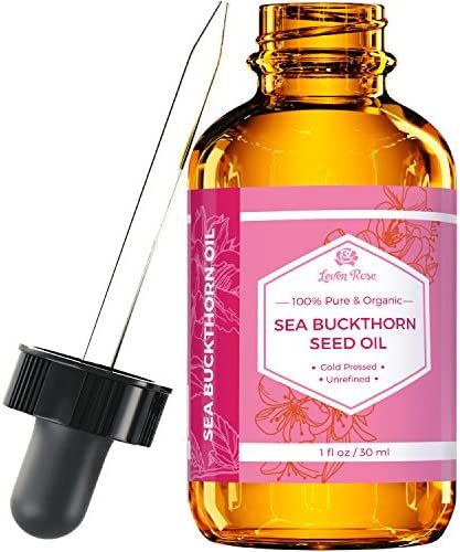 Sea Buckthorn Seed Oil by Leven Rose, 100% Pure Unrefined Cold Pressed Anti Aging Acne Treatment ... | Amazon (US)