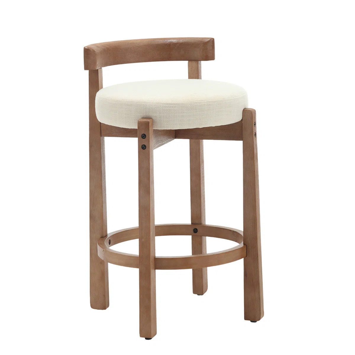 Millwood Pines Clayt Mid Century Modern Bar Stools 26.5" Counter Stools  Upholstered Barstools wi... | Wayfair North America