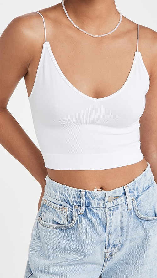 Ribbed V Neck Brami Top | Shopbop