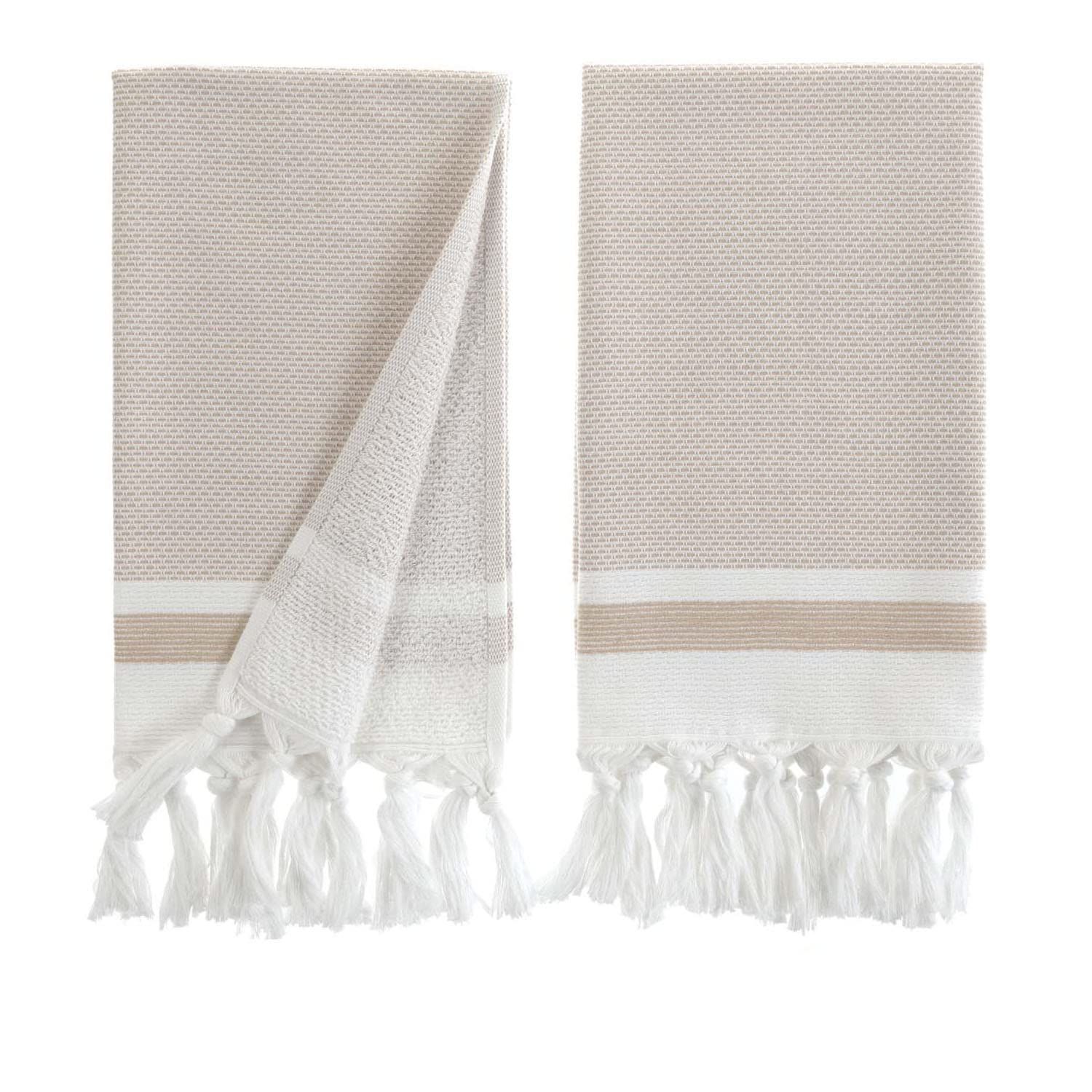 sea me at home Turkish Hand Towels for Bathroom, Kitchen Towels Decorative Set of 2, Luxury Turkish  | Amazon (US)